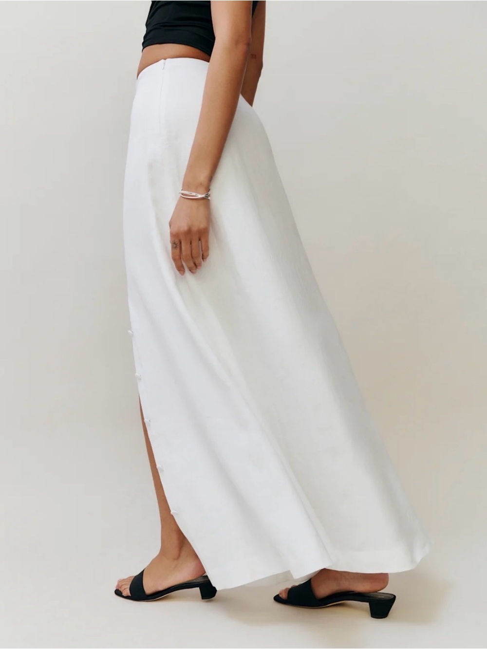 Reformation Andi Linen Maxi Skirt, size 2, NWT - Picture 2 of 5